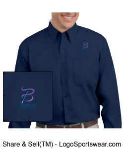 Bravin Business Long Sleeve Shirt Design Zoom